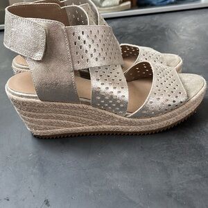Eileen Fisher Willow Wedge Leather Sandals